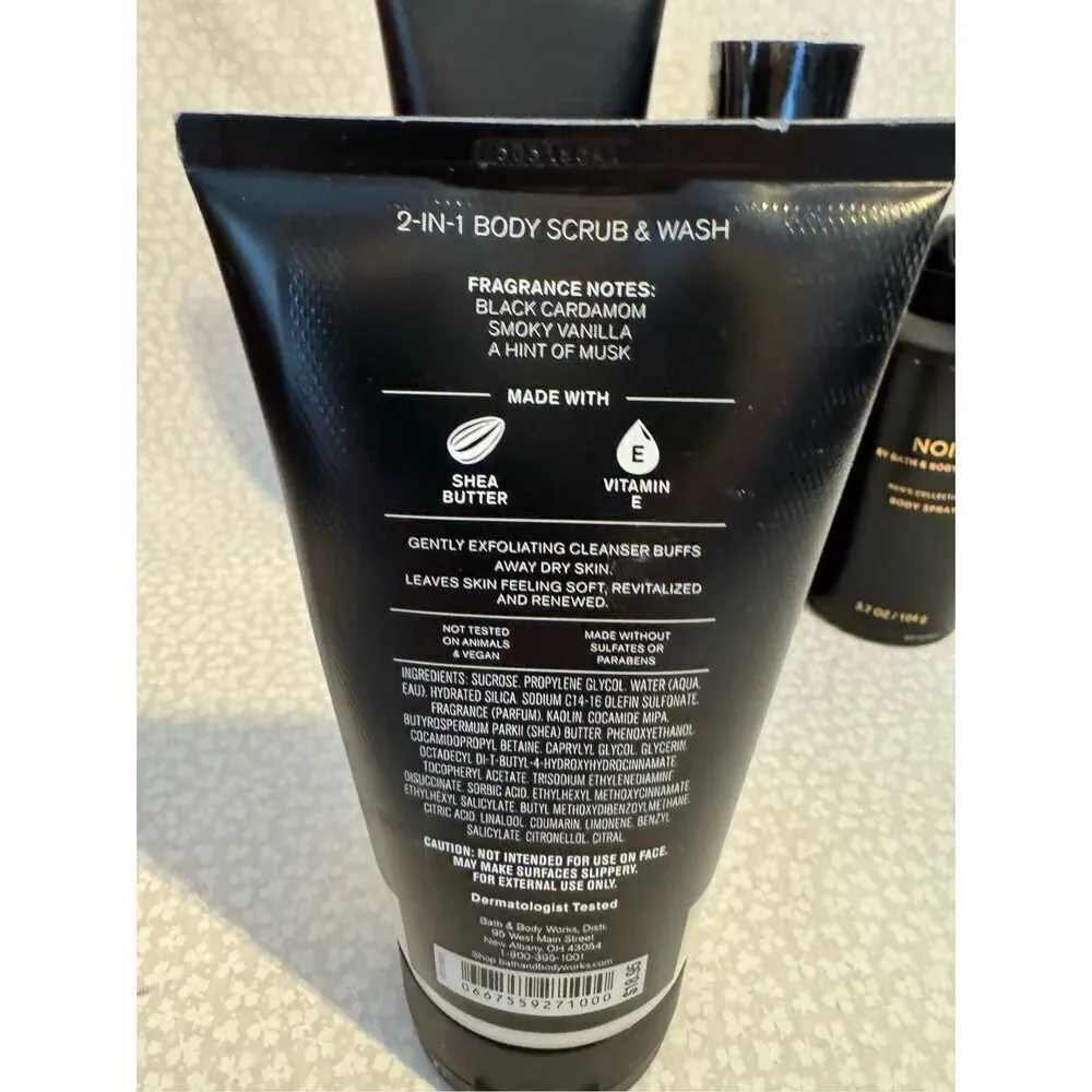 Bath and Body Works Men’s NOIR 4 Piece Set